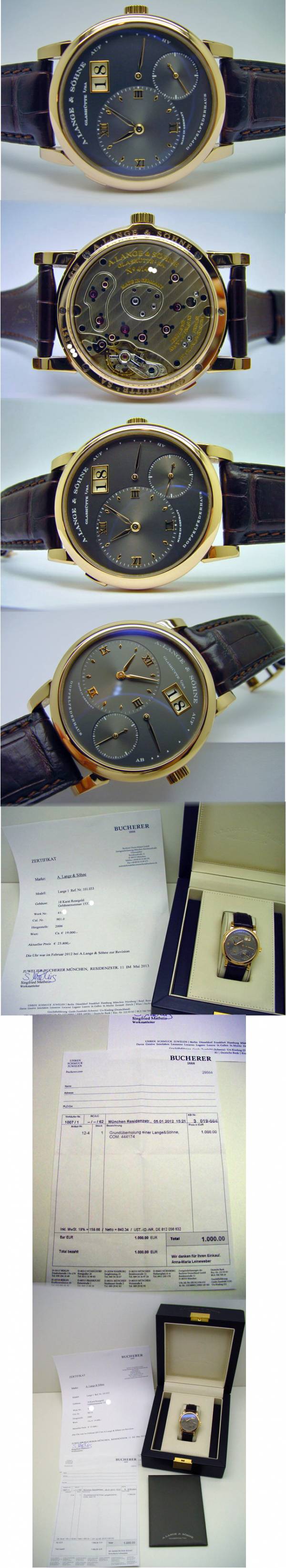 A. Lange &amp; S&ouml;hne LANGE 1 ARGENTE in 18k Rotgold 101.033